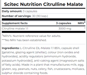 Citrulline Malate (90 caps) in Jordan