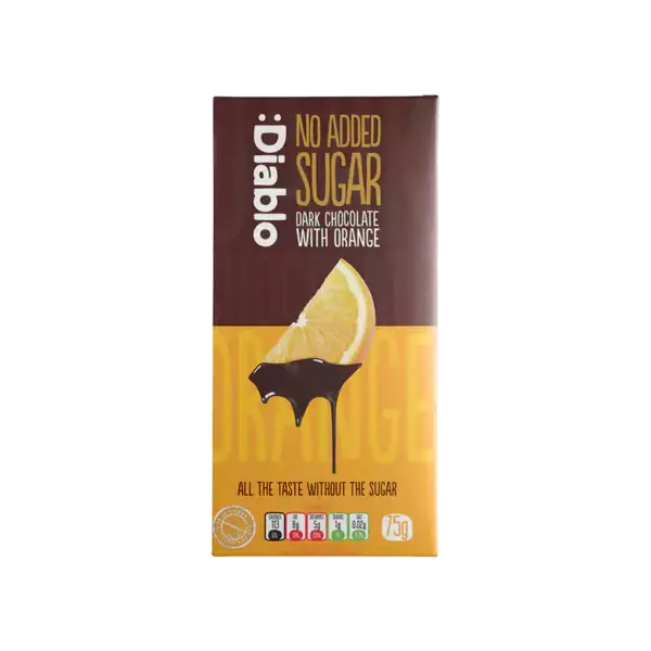 Diablo Dark chocolate with Orange Bar 75g