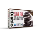 Diablo Suger Free Extra Dark Sandwich Cookies with Vanilla  176g